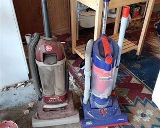 2 Hoover bagless vacuums
