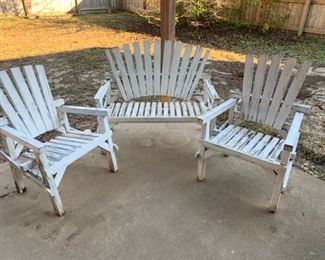 vintage outdoor furniture, there is other outdoor furniture as well