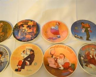 Norman Rockwell Christmas Plate Series includes: 1978 Christmas Dream, 1979 Somebody’s Up There,
1980 Scotty Plays Santa, 1981 Wrapped up in Christmas, 1982 Christmas Courtship, 1983 Santa in the Subway, 1985 Grandpa Plays Santa, 1986 Deers and Buck Santy Clause. Plates are available but will not be displayed at the sale.
