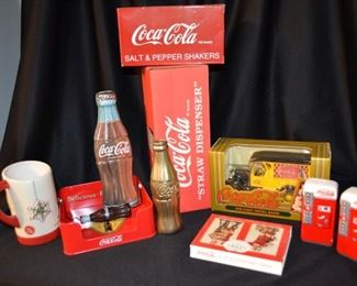Huge variety of Coke collectibles!