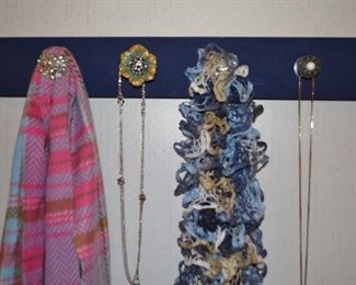 Hand crafted jewelry/scarf holders.