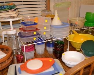 Lots of plastic storage containers and more!