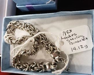 .925 Heavy Sterling Silver Bracelet 