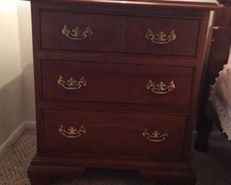 Stickley night table part of matching full size four poster bedroom set