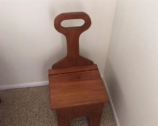 small child chair - bench style seat lifts with storage below