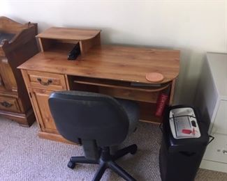 Desk and office chair