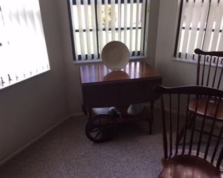 Stickley Cherry Wine Cart - matches cherry drop leaf dining set