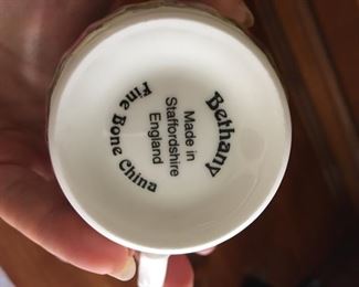 Makers mark on Tea cup and saucer