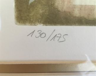 numbered copy of print