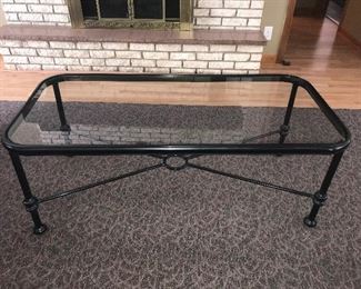 Metal & Glass cocktail table