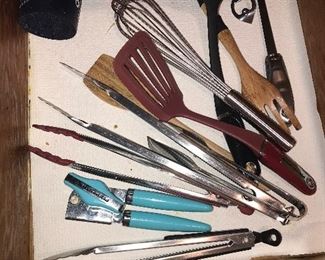 Misc kitchen utensils including Kitchen Aid brand