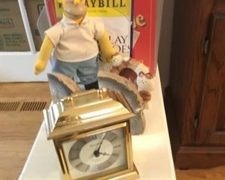 Desk Clock, Geod Book Ends, Bart Simpson, Playbills