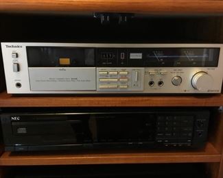Technics M-224 Stereo Cassette Deck, NEC Compact Disc