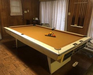 mid-century brunswick celebrity billiard pool table