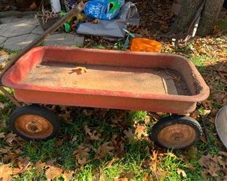 Vintage metal wagon