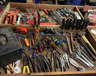 Huge assortment of handtools