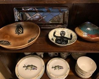 Signed southwestern pottery