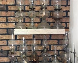 Glass Hurricane Lamps