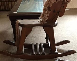 Solid Wood Rocking Horse