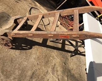 Antique 2 Wheeled Luggage Cart