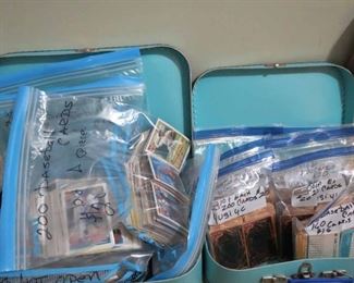 1000's of Pokeman, The Lord of the Rings, Yu-Gi-Oh, and other trading cards