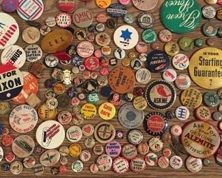 Very large, diverse collection of early to contemporary pin back buttons