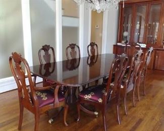 $2, 000 Stickley dining table
$475 each Stickley dining chairs