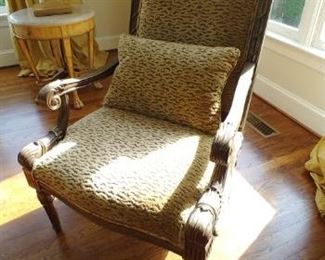 $250 Stanford Furniture chair, Travis & Co, Chenille fabric