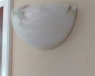 $400 for pair Lightolier Alabaster wall sconce There is a pair.