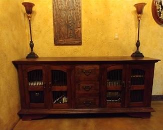 $250 Dark wood server