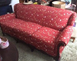 Older sofa. And new material.  