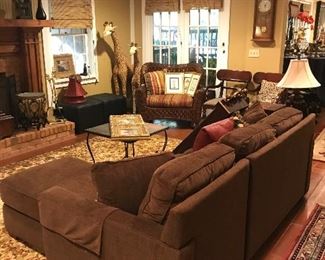 Brown Sectional sofa!