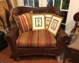 Oversized Wicker chair