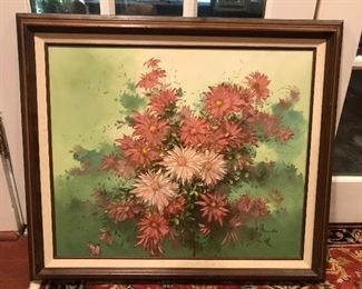Floral oil painting