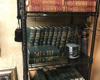 Decorative vintage encyclopedias 