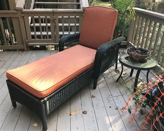 Wicker lounge chair!