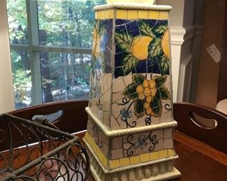 Tile lemon lamp