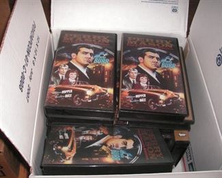 3 boxes of Perry Mason VHS