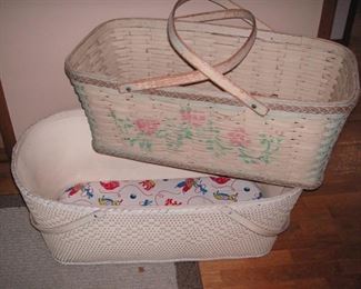 Vintage baby bassinets