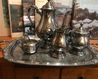 Rogers Remembrance Coffee Set with tray