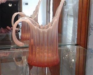 Fostoria irridescent pitcher 