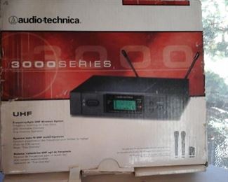 Audio-technica 3000 series u h f wireless scanning system