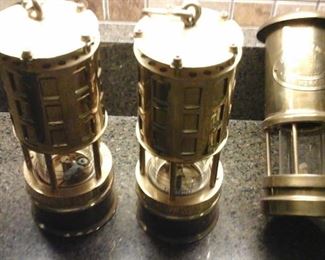 Two Koehler and one Authentic Sailing Ware safety lamps