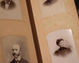 Vintage photos and photo albums from the late 1800s