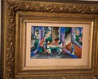 Late 18th Century/19th Century lacquer painting