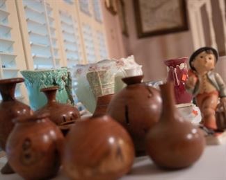 Hand turned Mesquite wood craftware, vases, urns