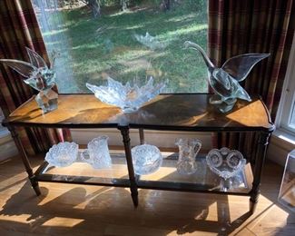 Lalique Bowl & Cut Glass
