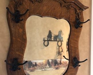 1900 Oak Mirror