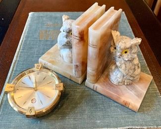 Vintage accessories.....darling marble bookends!