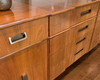 Closeup of brass hardware